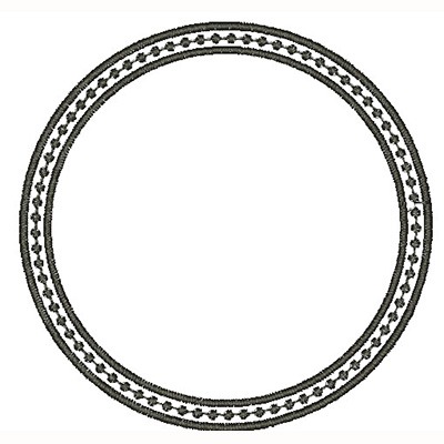 Matriz de matriz Matriz De Bordado Moldura De  Bolinhas 7 Cm
